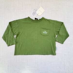 NEW Piupiuchick Green Pocket Tee Size 4